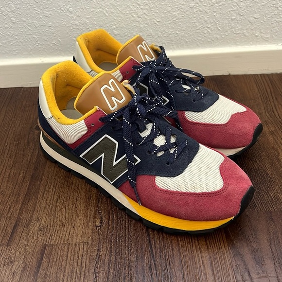 New Balance Other - New Balance 574 Rugged Natural Indigo Earth Red Sneaker Sz. 12